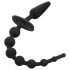 EasyToys - 2-in-1 Anal Plug (Black)