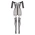 Christine - Sheer Mesh Catsuit - Black - XS-XL