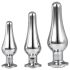 Gleaming Love - Silver Anal Plug Set (3-Piece)
