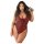 Allure - Red Leopard Print Bodysuit