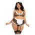 Dreamgirls Plus Size Sheer Mesh Maid Costume (XL-XXL)