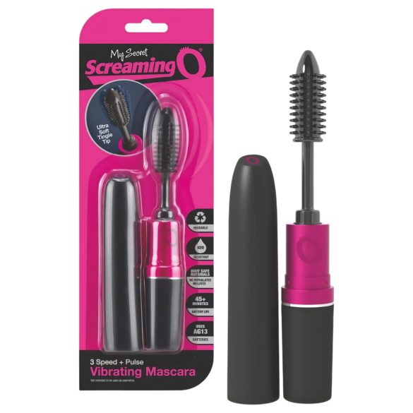 Screaming Mascara - Spiral Vibrator (Black-Pink)