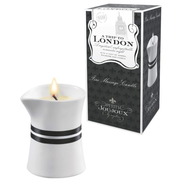 Petits Joujoux London - Rhubarb Amber Massage Candle (120ml)