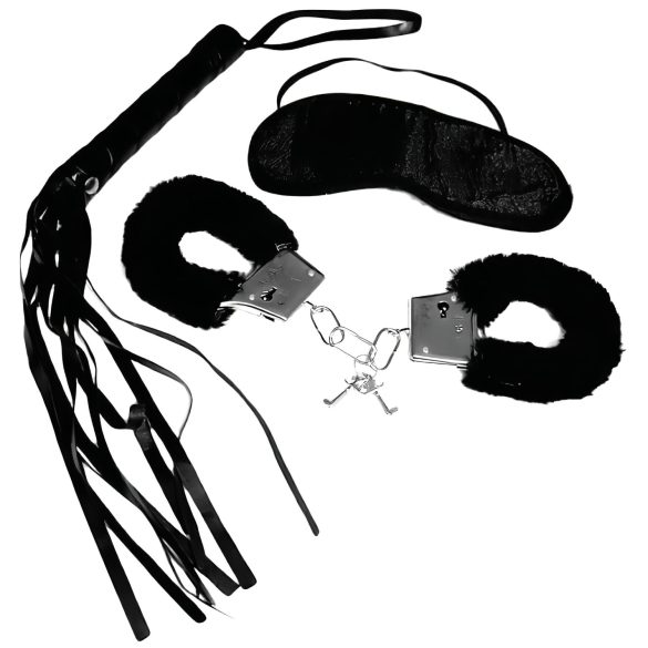 S&M Intro - Beginner Bondage Set - Black (4-Piece)