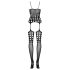 Obsessive G310 - Black Polka Dot Fishnet Set (S-L)