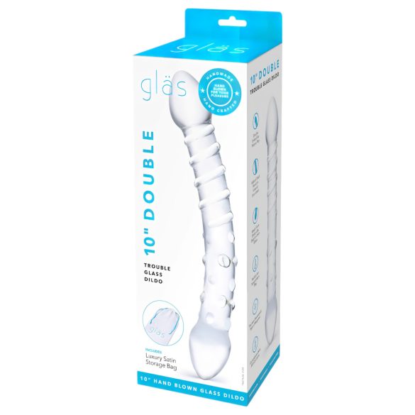 GLAS - Transparent Double Glass Dildo