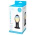 GLAS Galileo - glass anal plug (black-gold)