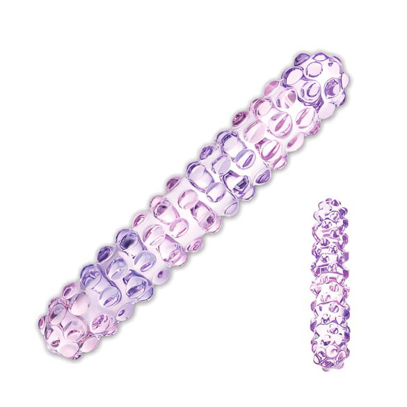 GLAS No. 94 - Pink Petite Beaded Glass Dildo