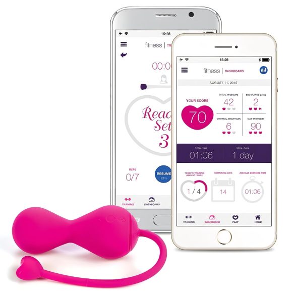 LOVELIFE BY OHMIBOD - KRUSH - Smart Rechargeable Kegel Ball Duo (Pink)