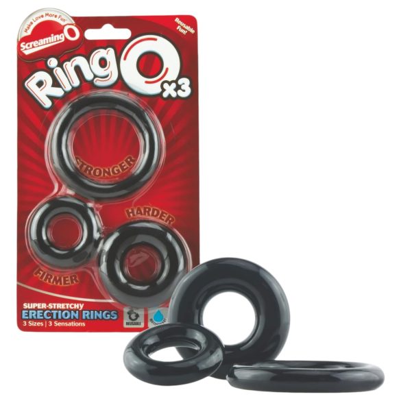 Screaming O - Silicone Cock Ring Set (3-Pack)