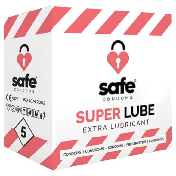 SAFE Super Lube - Extra Smooth Condoms (5-pack)