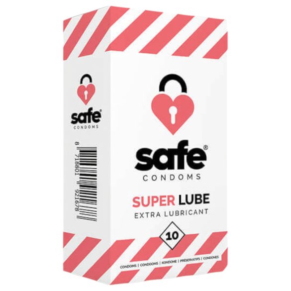 SAFE Super Lube - Ultra Smooth Condoms (10 pack)