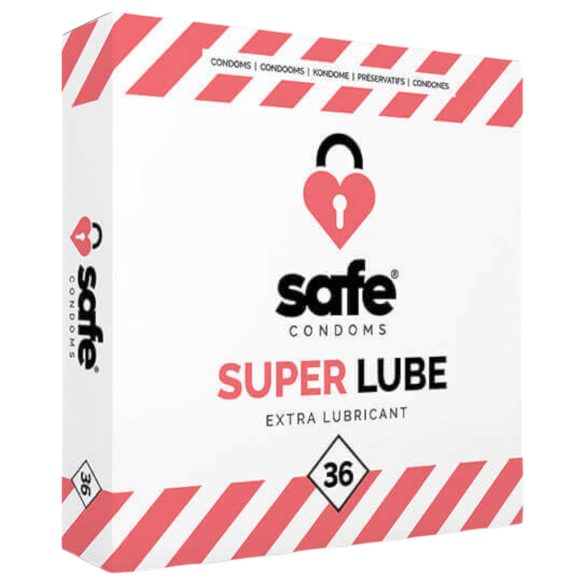 SAFE Super Lube - Extra Lubricated Condoms (36 Pack)