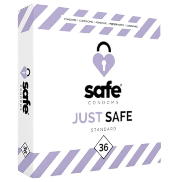 SAFE Just Safe - Standard Condoms - Vanilla Flavored (36 Pack)