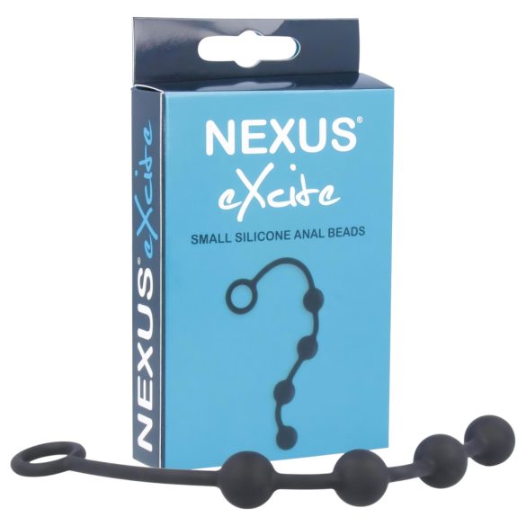 Nexus Excite - 4-Bead Anal Dildo - Black (Small)