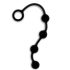 Nexus Excite - 4-Bead Anal Dildo - Black (Small)