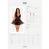 Obsessive Idillia - Airy Lace Nightgown & Thong Set (Black) - L/XL