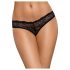 Obsessive Frivolla - Black Lacy Women's Panties - Playfully Chic