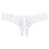 Obsessive Alabastra - Floral Bow Open-Front Thong - White