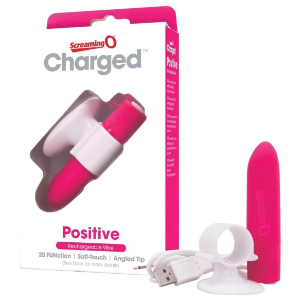 Screaming O Positive - Rechargeable Super Power Wand Vibrator (Pink)