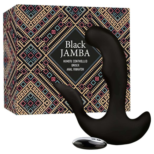 FEELZTOYS Black Jamba - Wireless Warming Anal Vibrator (Black)