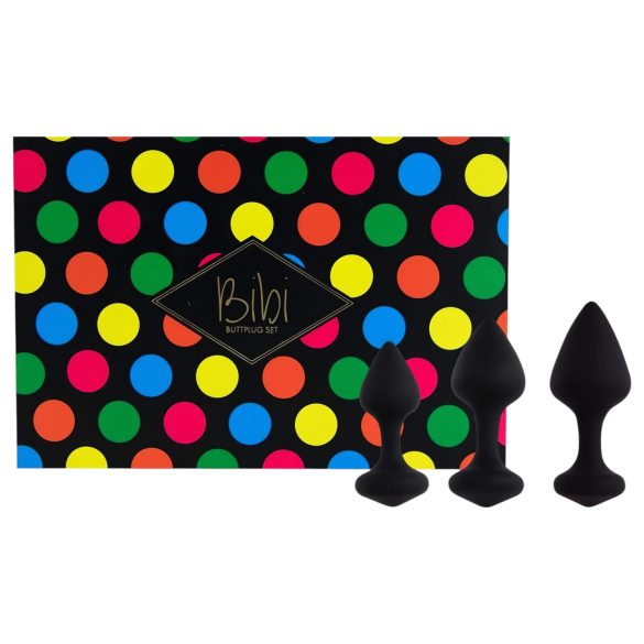FeelzToys Bibi - Black Anal Plug Set (3-Piece)