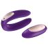Satisfyer Double Plus Remote - Purple Rechargeable Couple's Vibrator