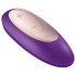 Satisfyer Double Plus Remote - Purple Rechargeable Couple's Vibrator