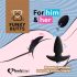 FEELZTOYS Funkybutts - Rechargeable Wireless Anal Vibrator Set (Black)