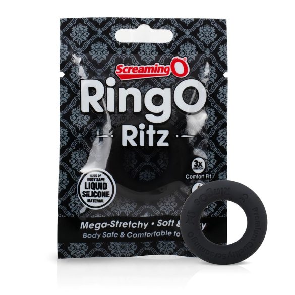 Screaming O Ritz - Black Silicone Pleasure Ring