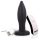 Wireless Vibrating Anal Plug - Black (Rechargeable, Radio-Controlled)