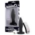 Wireless Vibrating Anal Plug - Black (Rechargeable, Radio-Controlled)