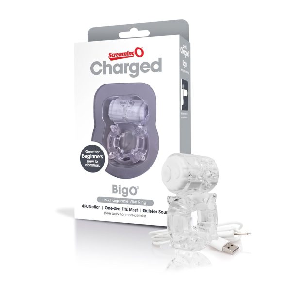 Screaming O - Rechargeable Star Vibe Ring (Clear)