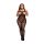 Baci Plus Size - Patterned Fishnet Bodysuit - Black (XL-XXL)