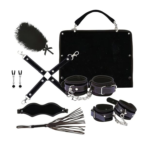 RS Soiree Kinky Me Softly - BDSM Bondage Set - Black (7 Pieces)