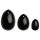 La Gemmes Yoni - Geisha Ball Set - Black Obsidian (3 pcs)