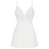 Obsessive 810-BAB-2 - Lace Babydoll & Thong Set (White) - L/XL