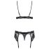 Obsessive 810-SEG-1 - Lace Lingerie Set (Black)