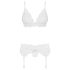 Obsessive 810-SEG-2 - Lace Lingerie Set (White)
