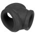 OXBALLS Oxsling Cock Ring - Black Penis & Ball Stretcher
