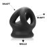 OXBALLS Tri-Squeeze - Black Penis Ring