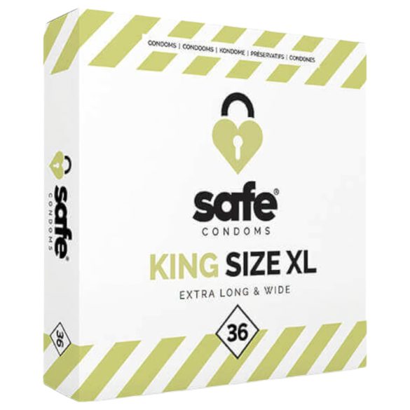 SAFE King Size XL - Extra Large Condoms (Pack of 36)