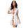 Obsessive Miamor Lace Sleeve Robe with Thong (White) - L/XL
