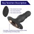 Aixiasia Roy - Rechargeable, Wireless Black Anal Vibrator