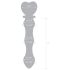 GLAS - heart-shaped glass dildo (transparent)