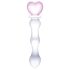 GLAS - heart-shaped glass dildo (transparent)