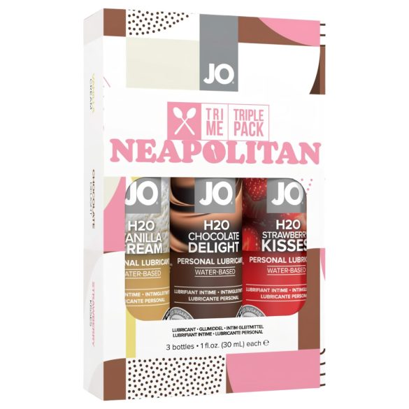 System JO Tri Me - Flavored Water-Based Lubricant Pack - Set of 3