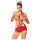 Obsessive Ms. Reindy - Women's Reindeer Costume Set (2-Piece) - Red - M/L