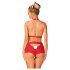 Obsessive Ms. Reindy - Women's Reindeer Costume Set (2-Piece) - Red - M/L
