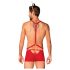 Obsessive Mr. Reindy - Men's Red Reindeer Costume (3-Piece Set) - L/XL